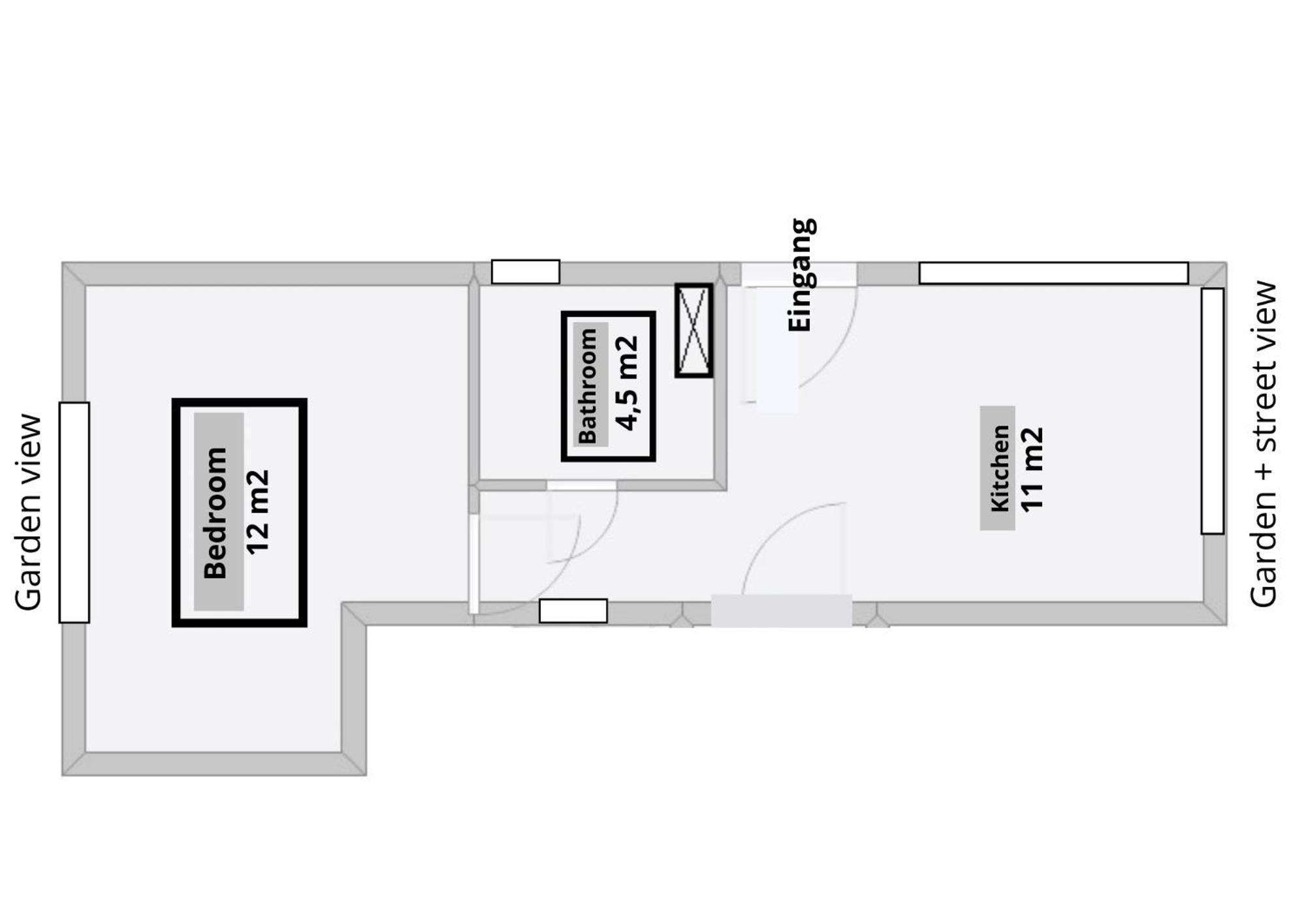 Mini-Apartment Ruhig Und Verkehrsguenstig In Βερολίνο Εξωτερικό φωτογραφία